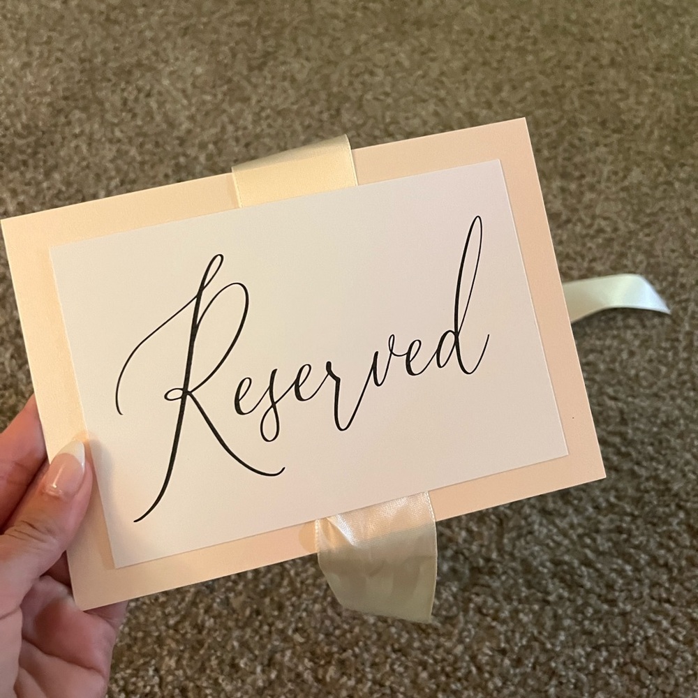 Reserved Chair Signs - Picture 2 of 3